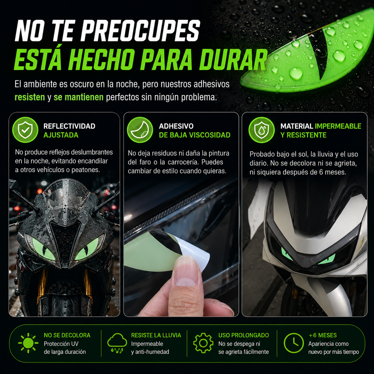 NightFang™ Ojos Fotoluminiscentes 3D