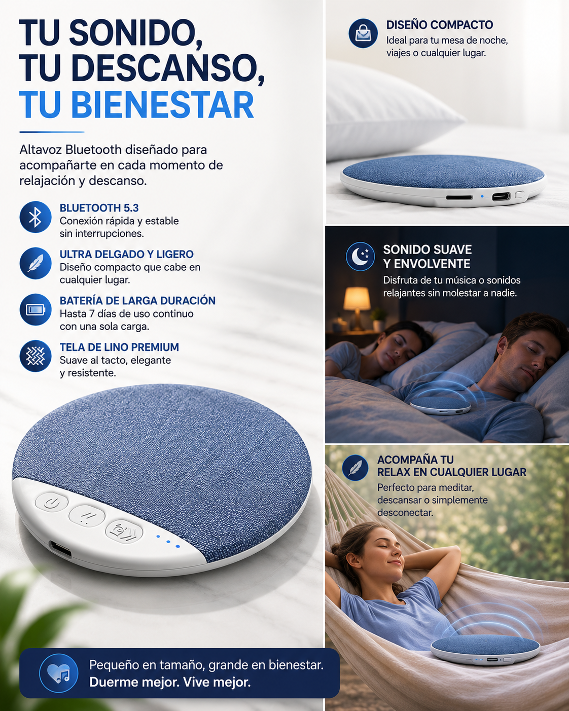 SleepWave™ Altavoz de Almohada Inteligente