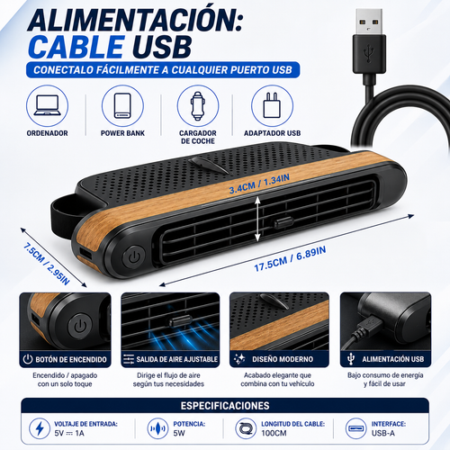 BackCool™  Ventilador para Asiento